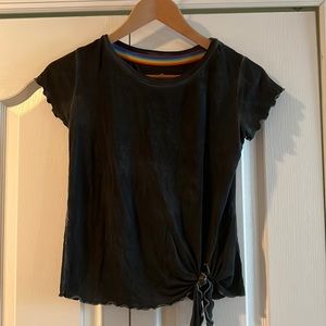 Black tshirt with side knot (all offers will be considered)